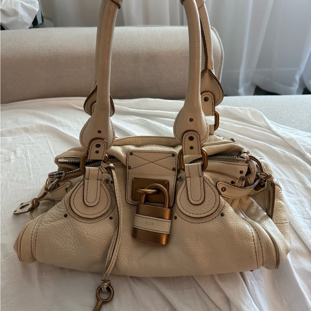 Chloe Paddington Cream Leather